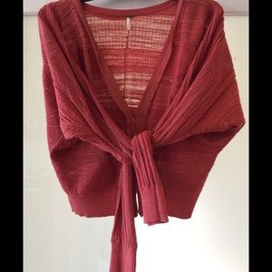 Free People Orange Summer Sweater